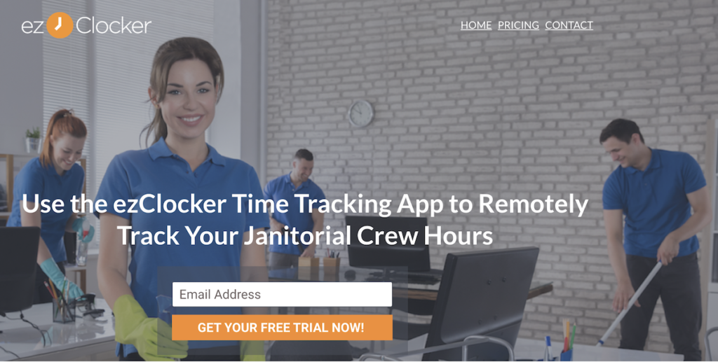 ezclocker janitorial time clock