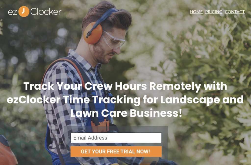 ezclocker lawn care app